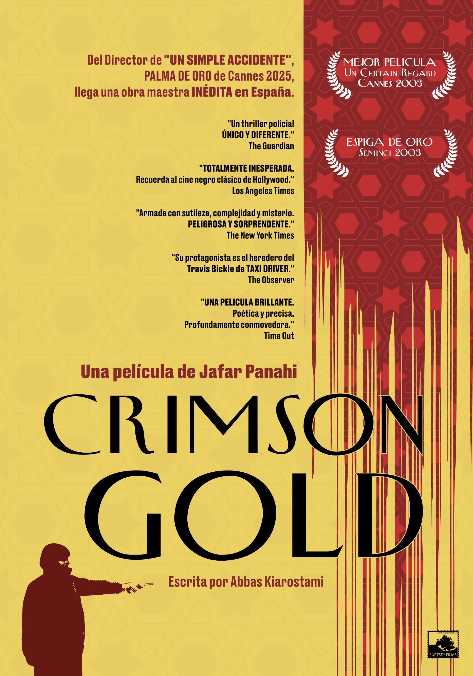 SURTSEY FILMS RESCATA «CRIMSON GOLD», UNA JOYA INÉDITA DE JAFAR PANAHI